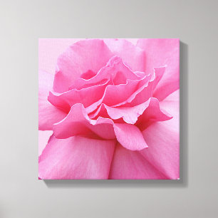 Hübsch rosa Rosa modern stilvoll abstrakte Blumen Leinwanddruck