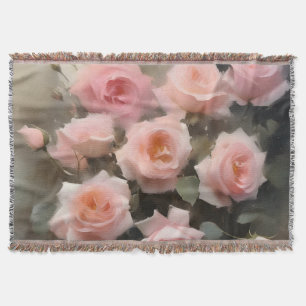 Hübsch rosa Rosen Aquarellmalerei Decke