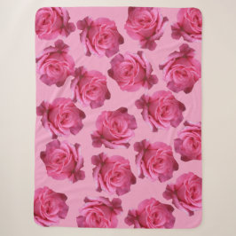 Hübsch rosa Rosen floralboho stilvoll schön Sherpadecke