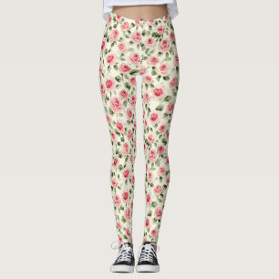 Hübsch rosa Rosen Leggings