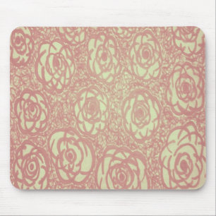 Hübsch rosa Rosenmuster Mousepad