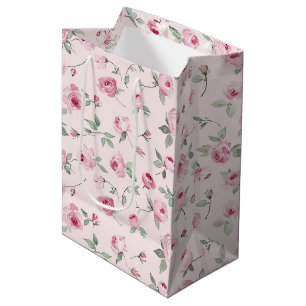 Hübsch Rosa Roses Brautparty Mittlere Geschenktüte