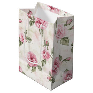 Hübsch Rosa Roses Brautparty Mittlere Geschenktüte
