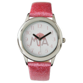 Hübsch rosa Schirmbilder - Erste Schritte ansehen Armbanduhr