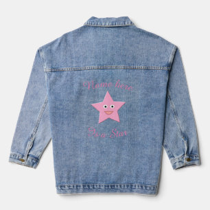 Hübsch rosa Sternchen Jeansjacke
