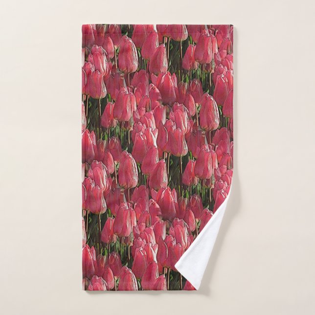 Hübsch-rosa Tulips Handtuch (Handtuch)