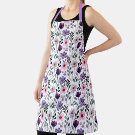 Hübsch rosa und Lila Blüten Schürze