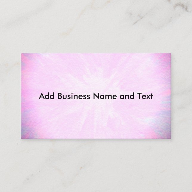 Hübsch rosa visitenkarte (Vorderseite)