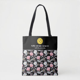 Hübsch rosa, weiße Blütenkulisse Racket Tasche