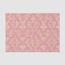 Hübsch rosa Zierdamast Seidenpapier