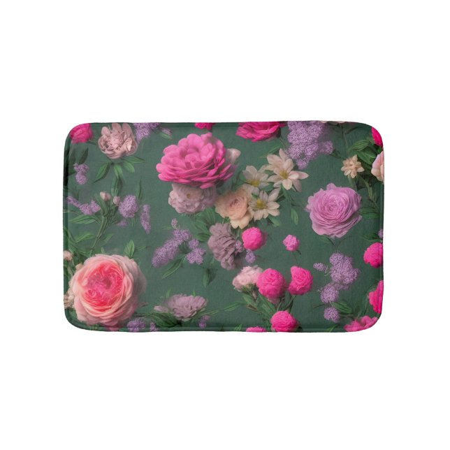 Hübsch Roses Bouquet Blumenmatte Badematte (Vorderseite)