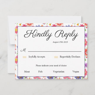 Hübsch RSVP Karte