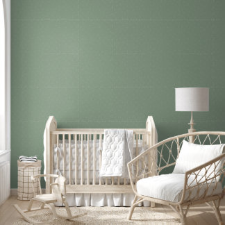 Hübsch Sage Green Ditsy Daisy Simple Floral Tapete