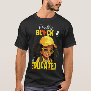 Hübsch Schwarz und gebildet bin ich der starke Afr T-Shirt