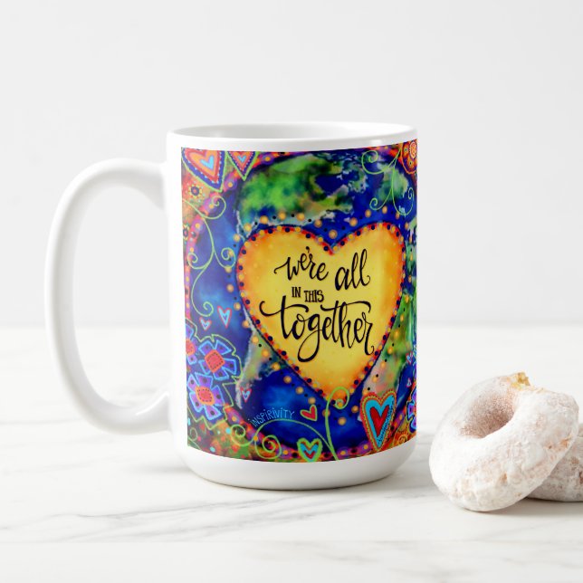 Hübsch sind wir alle bei diesem gemeinsamen Angebo Kaffeetasse (Mit Donut)