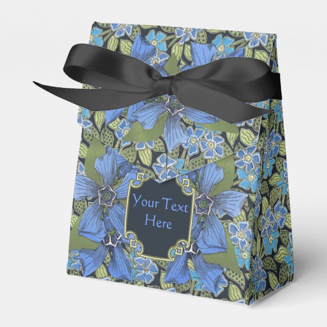Hübsch Sky Blue Vergget-me-not-Wildblumen Geschenkschachtel (Vorderseite)