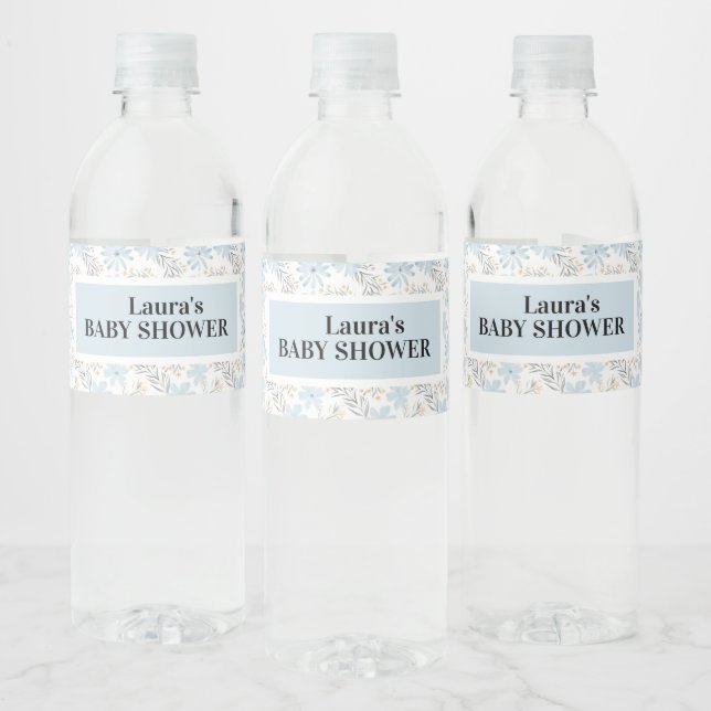 Hübsch Soft Blue Baby Dusche, Brautparty (Flaschen)
