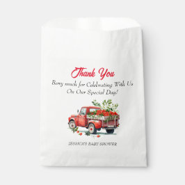 Hübsch Strawberry Baby Dusche Vielen Dank Geschenktütchen