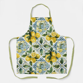 Hübsch Talavera Tile All-over Print Schürze Lemons