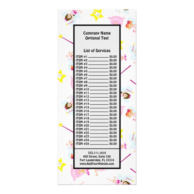 Hübsch Tooth Fairy Magic Wand White Teeth Yellow Werbekarte (Vorne)