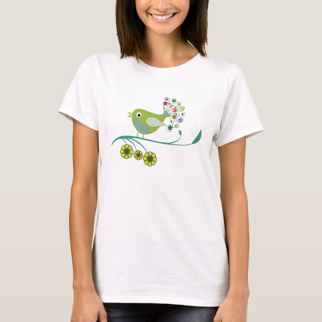 Hübsch tweeten der T - Shirt der wunderlichen (Vorderseite)