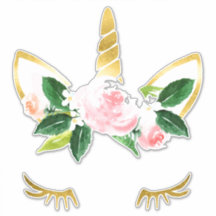 Hübsch Unicorn Lashes Weichrosa Roses Goldenes Hor