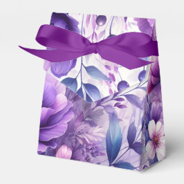 Hübsch-violette Blumen Geschenkschachtel