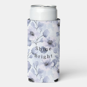 Hübsch-violette Blumen Selters Dosenkühler
