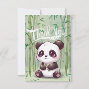 Hübsch Wans Panda Dankeskarte