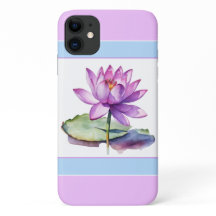 Hübsch Water Lily iPhone 11 Fall Lilac