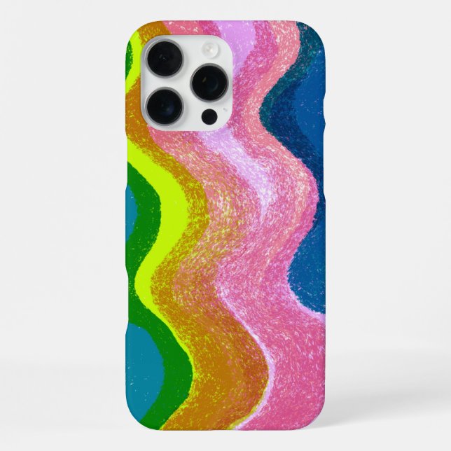 Hübsch Waves iPhone Case 16 Pro Max Hülle (Rückseite)