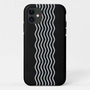 Hübsch Waves silver + Ihr Backgr, Text & Ideen Case-Mate iPhone Hülle