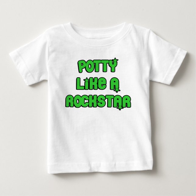 Hübsch wie ein Rockstar Baby T-shirt (Vorderseite)