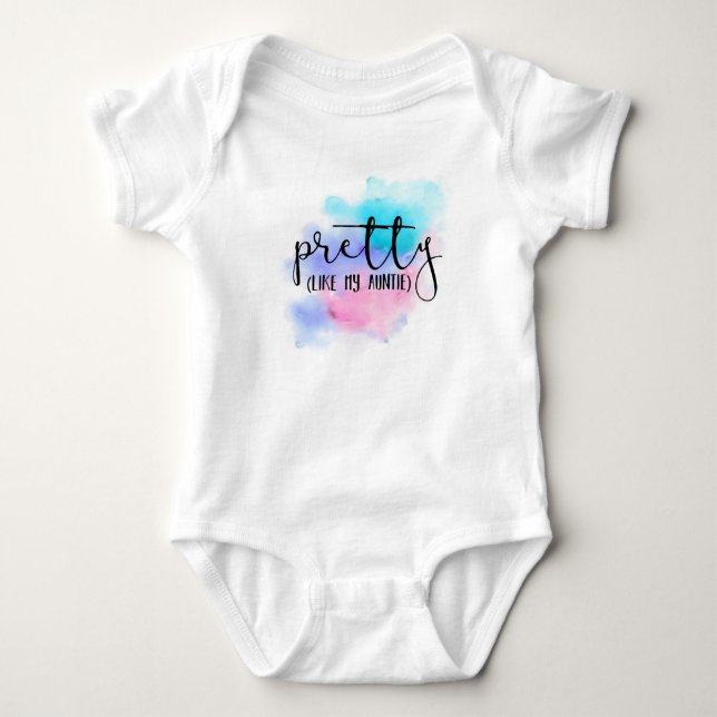 Hübsch wie meine Tante Baby Strampler (Vorderseite)