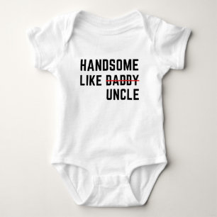 Hübsch wie Onkel Funny Bester Onkel Baby Strampler