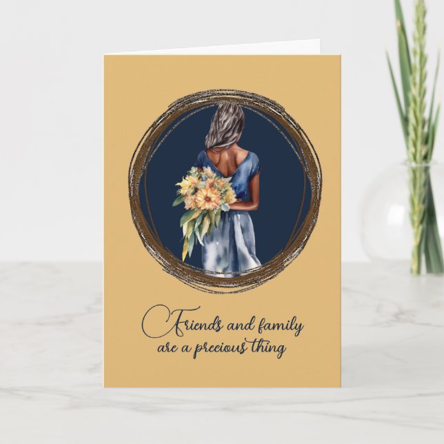 Hübsch wirst du meine Bridesmaid sein Karte (Vorderseite)