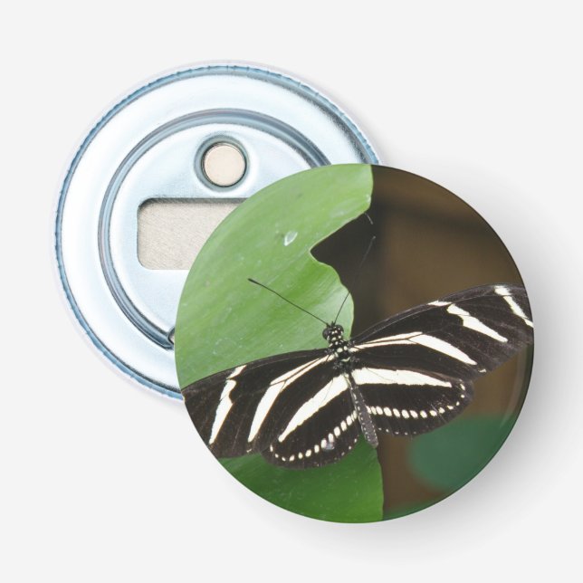 Hübsch Zebra Longwing Butterfly Flaschenöffner (Vorderseite)