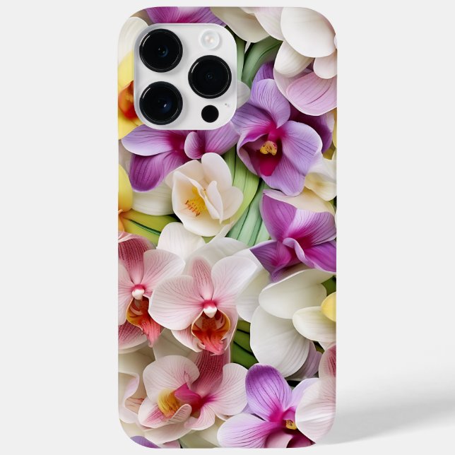 HÜBSCHE 3-D-SEHEN ORCHID-BLUME Case-Mate iPhone 14 PRO MAX HÜLLE (Rückseite)