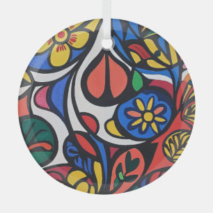 Hübsche Abstrakte Blume Glasdekoration Ornament Aus Glas