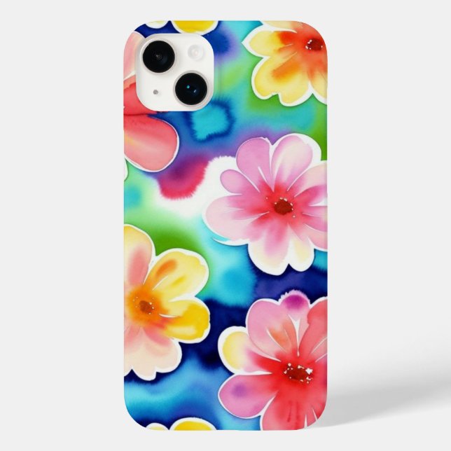 Hübsche Abstrakte Blume Muster iPhone / iPad Gehäu Case-Mate iPhone 14 Plus Hülle (Rückseite)
