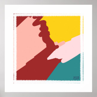 Hübsche Abstrakte Kunst druckt Künstlerisch Red Ch Poster