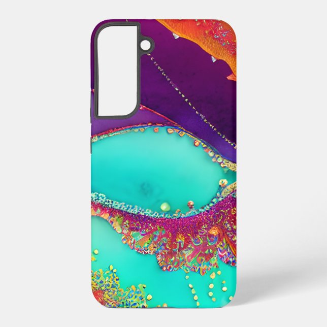 Hübsche Abstrakte Strandkunst Samsung Galaxy Hülle (Rückseite)