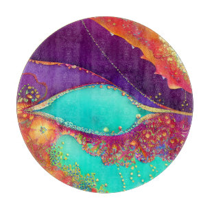 Hübsche Abstrakte Strandkunst Schneidebrett