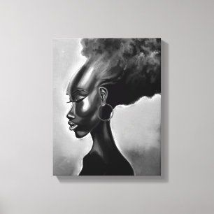 Hübsche afrikanische Frau Canvas Print Leinwanddruck