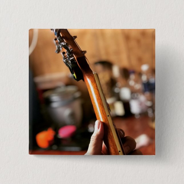 Hübsche akustische Gitarre Button (Vorderseite)