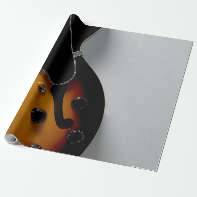 Hübsche akustische Gitarre Geschenkpapier (Ungerollt)
