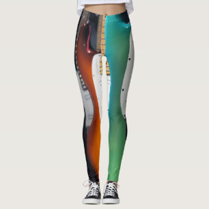 Hübsche akustische Gitarre Leggings