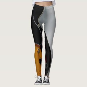 Hübsche akustische Gitarre Leggings