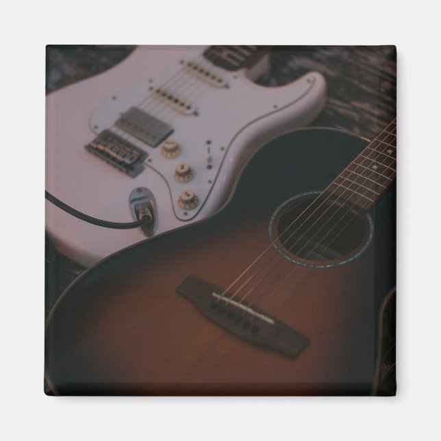 Hübsche akustische Gitarre Magnet (Vorne)