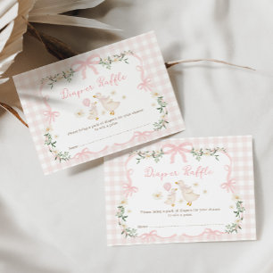 Hübsche Alberne Gänse-Coquette-Bow-Windeln Begleitkarte